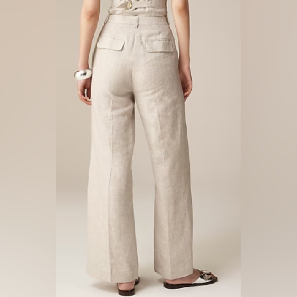 J. Crew Cream Wide Leg Pants - Picture 2 of 13